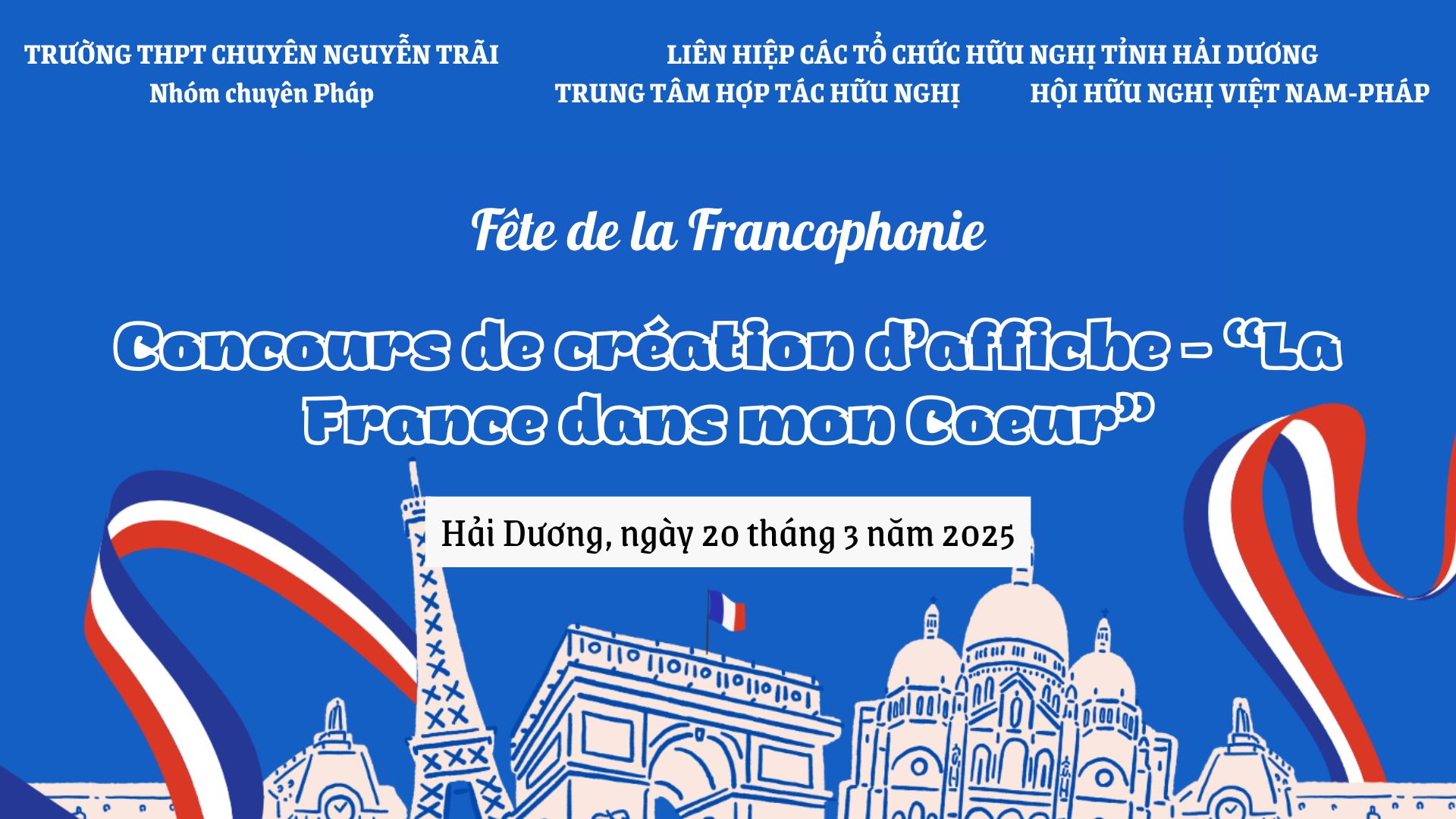 Khởi động "Sắc màu Pháp ngữ" với cuộc thi thiết kế áp phích "Nước Pháp trong tôi"